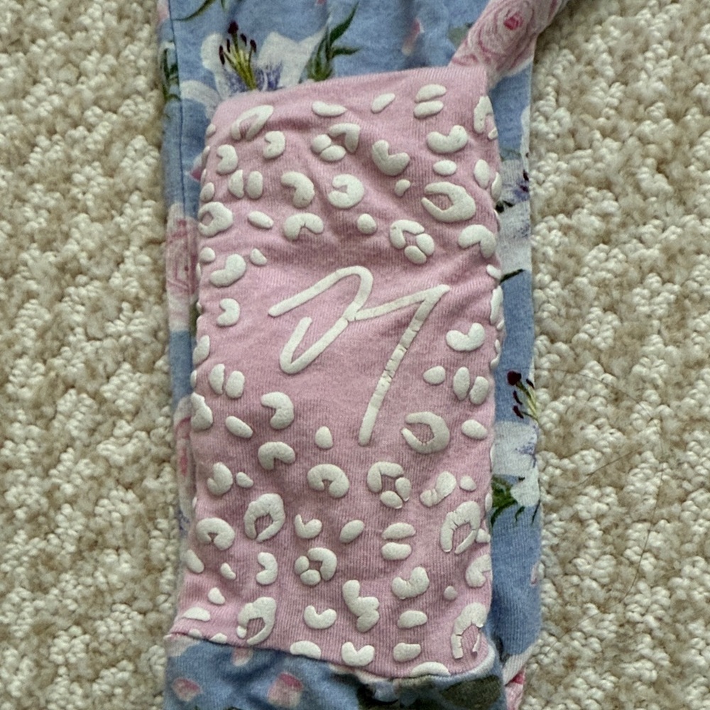 Floral Footie with Ruffles - Picture 4 of 7